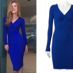 Bella Thorne: Blue Long Sleeve Dress