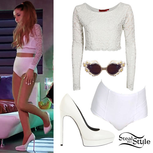 Ariana Grande Bang Bang Music Video Outfits Steal Her Style