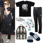 Iggy Azalea: Andy Warhol Tee, Stripe Backback