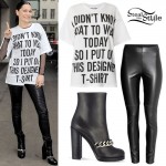 Jessie J: Designer T-Shirt, Chain Ankle Boots