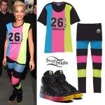 Rita Ora: Black & Rainbow Adidas Collection