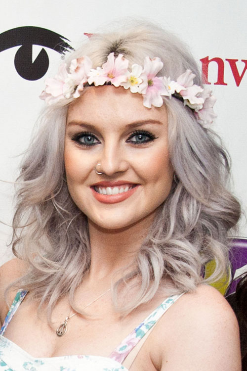 Perrie Edwards Wavy Silver Headband Hairstyle  Steal Her 