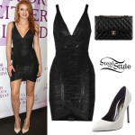 Bella Thorne: Bandage Dress, Studded Pumps