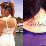 Jasmine Villegas never look back tattoo