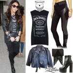 Jesy Nelson: Graphic Top, Panel Leggings