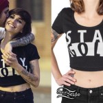LIGHTS: 'Stay Gold' Cropped Tee
