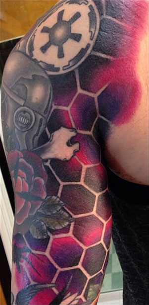 Honeycomb armpit tattoo｜TikTok Search