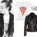 Sabrina Carpenter: Leather Jacket, Pizza Tee