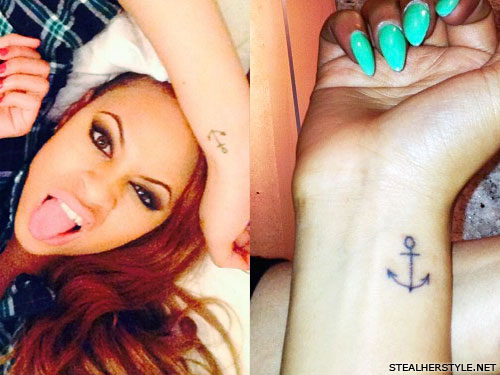 Amira McCarthy anchor wrist tattoo