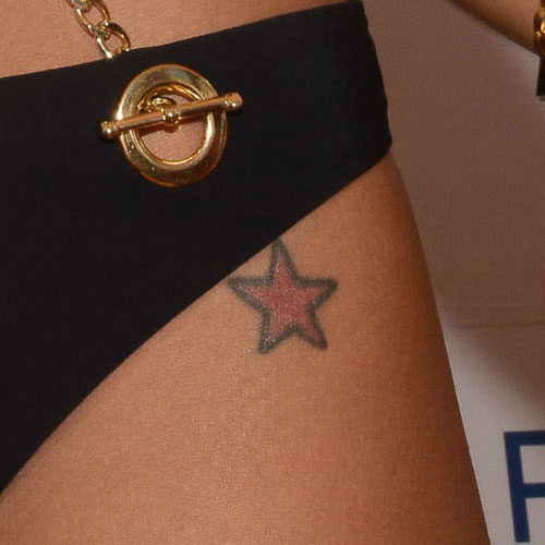 star hip tattoos for women