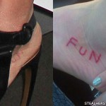 Kesha fun foot tattoo