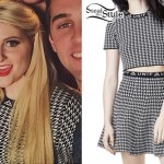 Meghan Trainor: 'Lips Are Movin' Houdstooth Top