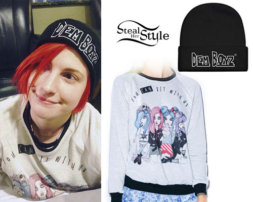 Hayley Williams: 'Dem Boyz' Hat, Mean Girls Sweater