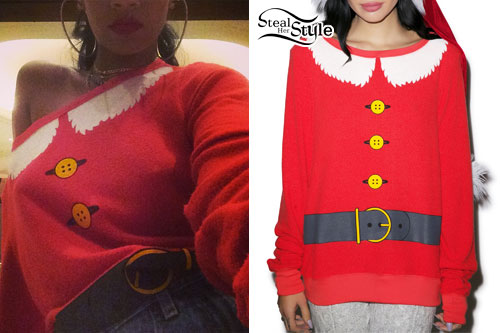 Rihanna: Santa Claus Sweater