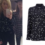 Ellie Goulding: Star Print Button-Up Shirt