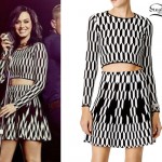 Katy Perry: Diamond Print Top & Skirt