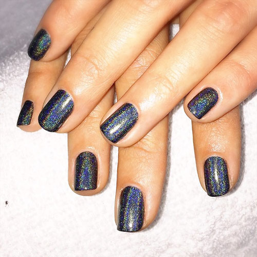 Starry Night Of The Summer Blue Linear Holographic Nail Polish – F.U.N  LACQUER
