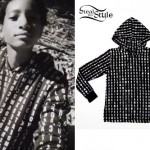 Willow Smith: Black Letter-Print Hoodie