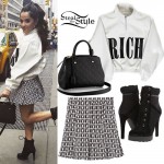 Becky G: Rich Jacket, Playboy Skirt