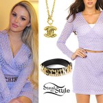 Betsy-Blue English: Lavender Wrap Top & Skirt