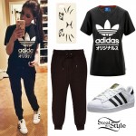 Chrissy Costanza: Adidas Tee & Sneakers