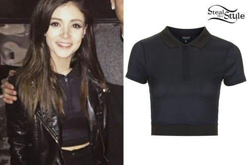 Chrissy Costanza: Cropped Zip Polo