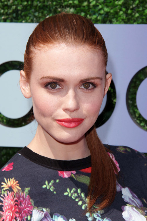 Holland Roden Straight Ginger Ponytail Hairstyle | Steal Her Style