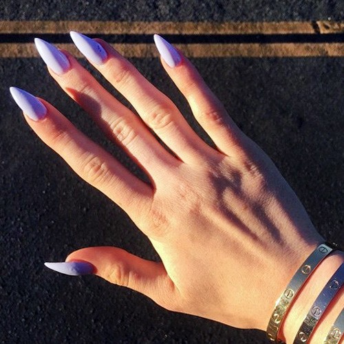 Kylie Jenner Light Blue Nails | Steal Her Style