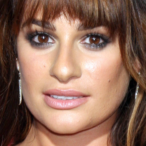 Lea Michele Makeup: Gray Eyeshadow, Silver Eyeshadow & Pink Lipstick