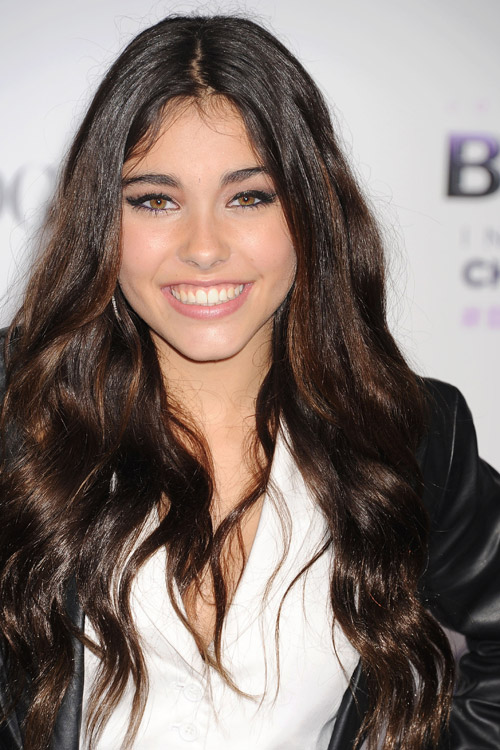 Madison Beer Wavy Dark Brown Loose Waves Hairstyle  Steal 