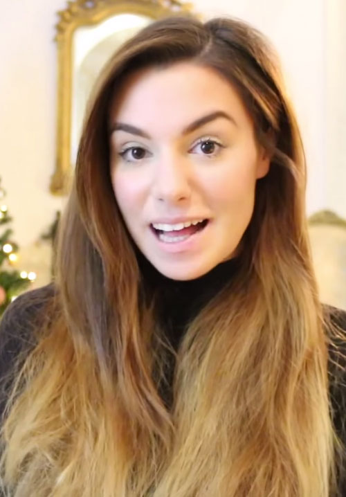 Marzia Bisognin Straight Medium Brown Angled, Messy, Ombré 