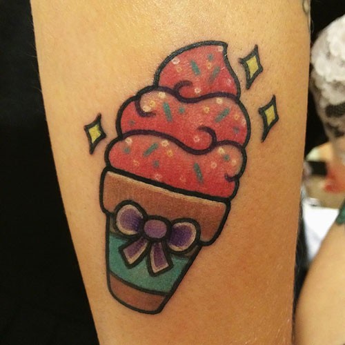 Ice Cream Cone tattoo by @mattsteblytattoos at @twistedanchortattoo in  Ocean Springs, MS #mattsteblytattoos #twistedanchortattoo… | Instagram