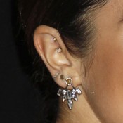 Nikki Reed Auricle/Rim, Ear Lobe, Inner Conch, Upper Lobe Piercing ...