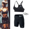 niykee heaton biker shorts