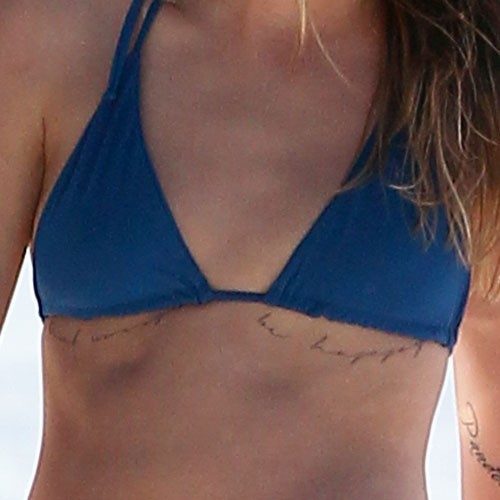 Cara Delevingne Writing Underboob Tattoo | Steal Her Style