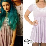 Halsey: Pastel Velvet Babydoll Dress