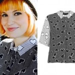 Hayley Williams: Heart Print Button-Up Shirt