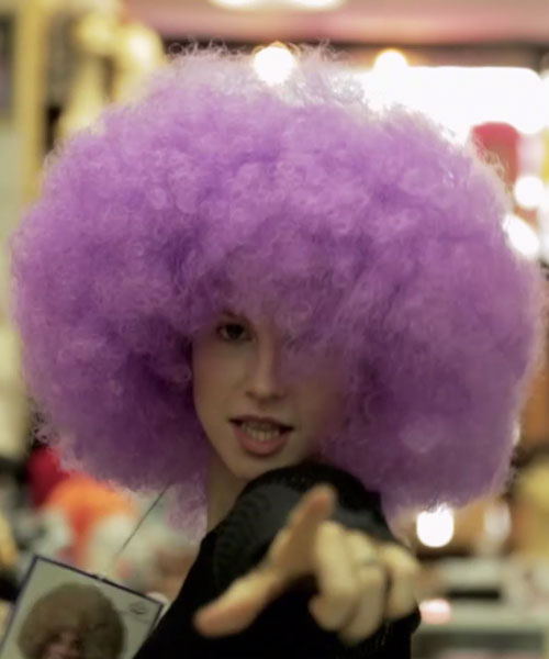 Hayley Williams Teased Purple Afro Wig Hairstyle Steal Her Style