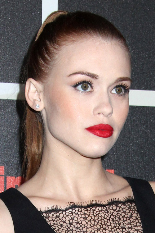 Holland Roden Straight Ginger High Ponytail, Ponytail Hairstyle | Steal ...