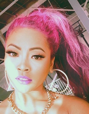 Honey Cocaine Wavy Pink High Ponytail, Ponytail Hairstyle | Steal Her Style