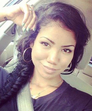 Jhené Aiko Wavy Black Fishtail Braid Hairstyle | Steal Her Style