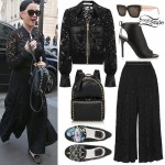 Katy Perry: Lace Jacket & Culottes