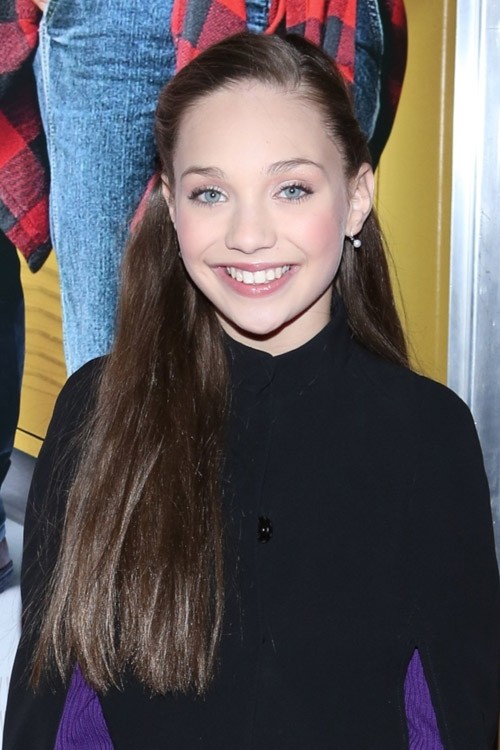 Maddie Ziegler Straight Medium Brown Faux Sidecut Pinned Back Side Part Hairstyle Steal Her