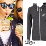 Miley Cyrus: Speckled Gray Hoodie