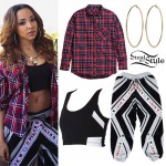 Tinashe: Peace Love Striped Sweatpants