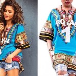 Zendaya: Blue 'Royal 1' Dashiki Top