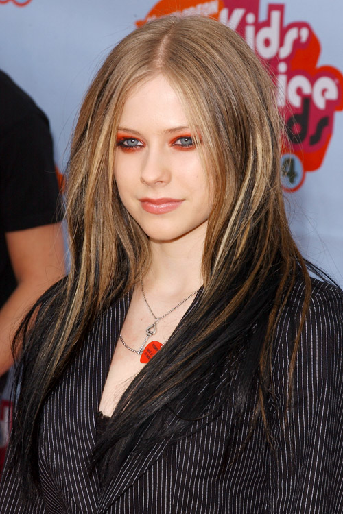Avril Lavigne Straight Light Brown Angled, Two-Tone ...