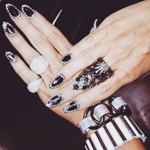 Nicki Minaj Clear Abstract, Nail Art Nails | Steal Her Style