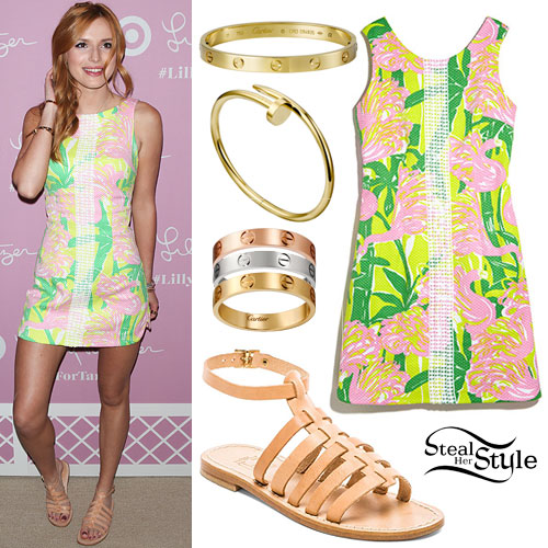 Bella Thorne: Printed Sundress Outfit