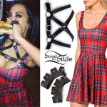 Carla Harvey: Red Plaid Dress